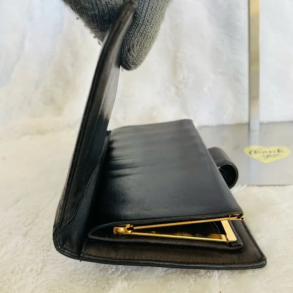 CHANEL Black Long Wallet Lambskin Leather - Picture 12 of 12